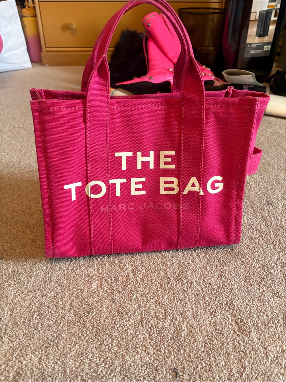 Marc Jacobs Pink Canvas 'The Tote Bag'